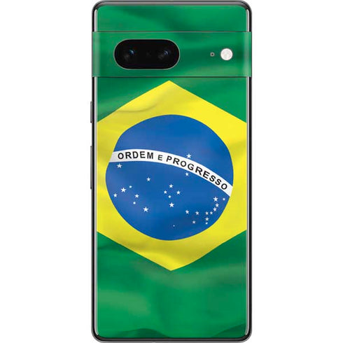 Brazil Flag Pixel Skins